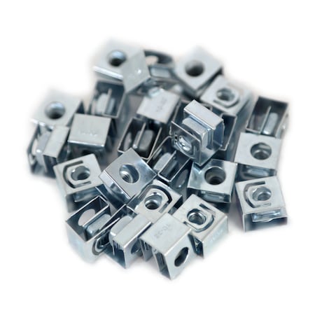 Hammond 10-32 Zinc Plated Clip Nuts, 25-Count 1421NP25
